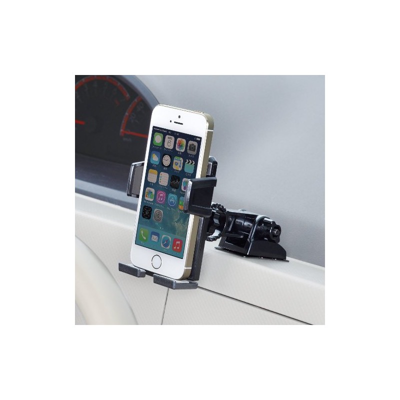 セイワ(SEIWA) 車内用品 スマホホルダー ワンモーションホルダー ブラック W832