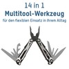 Ansmann Multitool 14-in-1 1900-0112 Multitool Number of Functions 14 Black