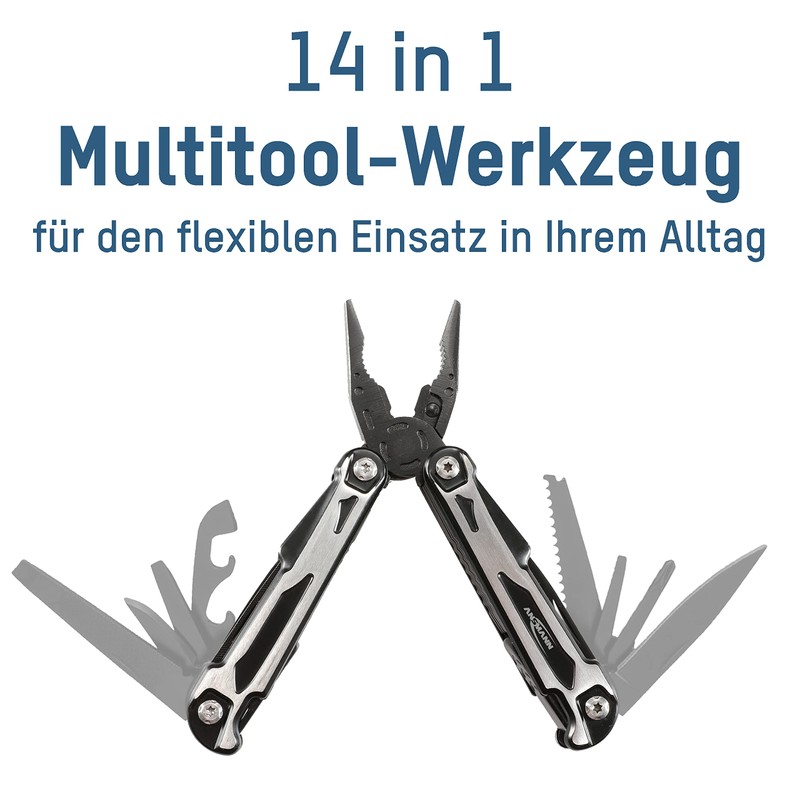 Ansmann Multitool 14-in-1 1900-0112 Multitool Number of Functions 14 Black