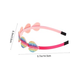 Healeved 6Pcs Star Hair Hoops Glitter Sequin Headbands Lightweight Comfortable Party Accessories for Delicate Star Shape and Durable Colorful Design