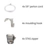STAS Moulding Hooks + Perlon Cords with Loop 59 +