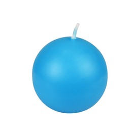 Zest Candle 6-Piece Ball Candles, 3-Inch, Turquoise