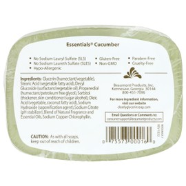 Clearly Natural Glycerin Bar Soap, Cucumber, 4 Ounce