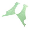 50Pcs Disposable Long Arm Glove PE Green Veterinary Examination Artificial