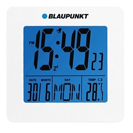 Blaupunkt CL02WH Alarm Clock with LCD Display Thermometer Date Clock White