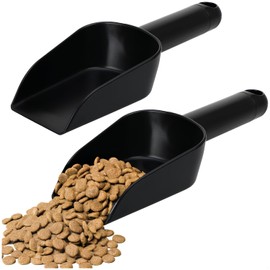 COM-FOUR® 2X Feed Scoop for portioning Animal Feed – Plastic Sack Scoop – Measuring Scoop for Pets – Weighing Scoop for Feed and Seeds