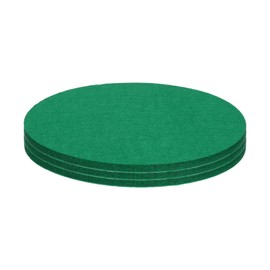 uxcell Round Felt Furniture Pads, 3Pcs 5.5" Dia x 0.2" Thick Adhesive Backed Felt Non-Slip Anti-Scratch Felt Pads Chair Leg Protectors for Protecting Hardwood Floor, Green