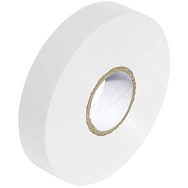 White PVC Electrical Insulation Tape Roll - 33m x 19mm x1