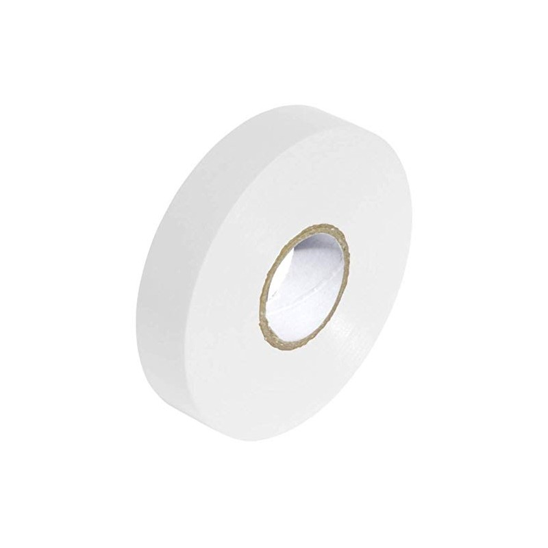 White PVC Electrical Insulation Tape Roll - 33m x 19mm