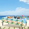 2PCS Summer Beach Tablecloth for Beach Party Decorations, 54"X108" Hawaiian