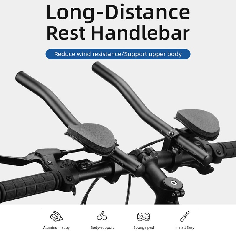 Bicycle Rest Handlebars Adjustable Bicycle Triathlon Handlebars Cycle TT Bars