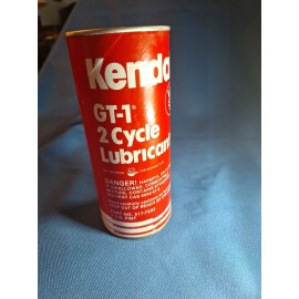 Kendall Vintage KENDALL 2-Cycle Lubricant Motor Oil GT-1 Unopened 16oz Cardboard Cans W2