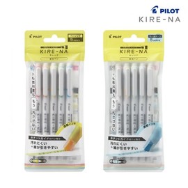 Pilot Kirena 5-Color Highlighter Set KIRENA Twin Highlighter / 파이롯트 키레나 형광펜 5색세트 KIRENA 트윈형광펜