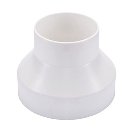 Pipe Connector for Inline Ventilation System (150mm to 100mm) 6" to 4" Duct Reducer Air Duct Adapter