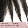 24 Inch Pre-Separated Springy Afro Twist Hair 3 Packs Pre