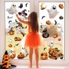 LOAVER 8 Sheets Halloween Ghost Window Cling Stickers,Spooky Ghost Pumpkin