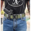 KingMoore Men's Tactical Belt Heavy Duty Webbing Belt Adjustable Military