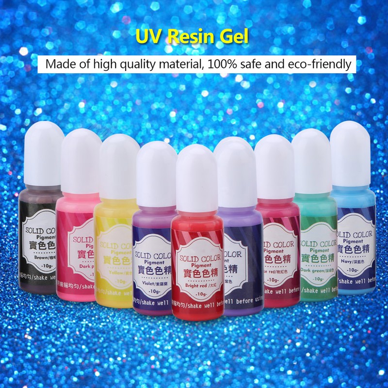 9 Colors 10g Epoxy UV Resin Coloring Dye Colorant Pigment