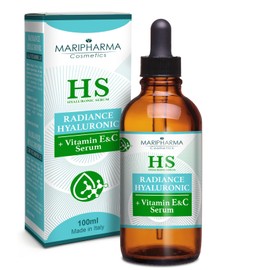 MARIPHARMA® 100 ml Gesichtsserum mit Hyaluronsäure, natürliche Anti-Falten-Formel, angereichert mit Schneckenschleim, Aloe Vera und Vitamin C-E, feuchtigkeitsspendend und aufpolsternd der Augenpartie