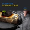 DAFFODILY® Signature Dessert Forks - Silver, Elegant Addition to Your