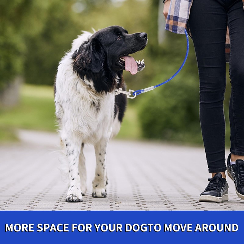 Blue Dog Tie Out Cable Leash: 3/6/9/15m Runner for Yard,