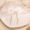 Chriscoco Leaf Drop Earrings for Women 925 Sterling Silver Post
