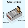 Duttek 90 Degree USB to C Adapter Pack of 2,