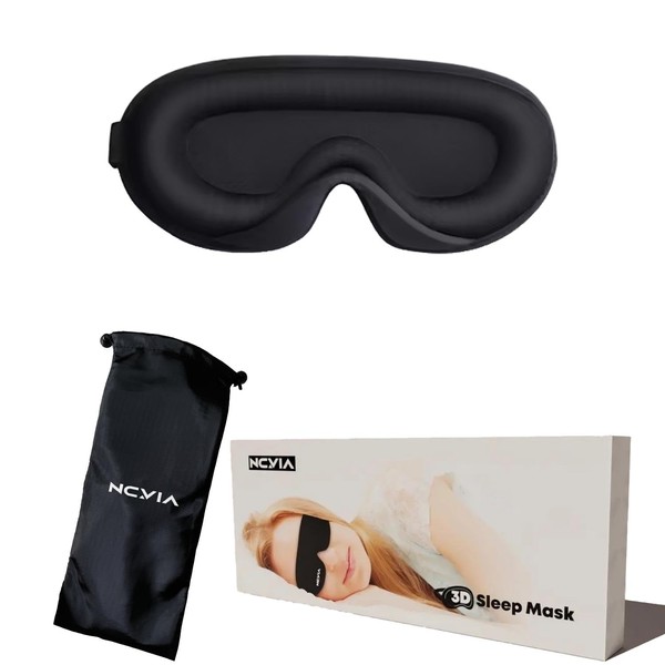 NCVIA Sleep Eye Mask for Men Women, 3D Sleeping Mask