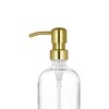 2 Pack Thick Clear Glass Pint Hand Soap Dispenser Bathroom