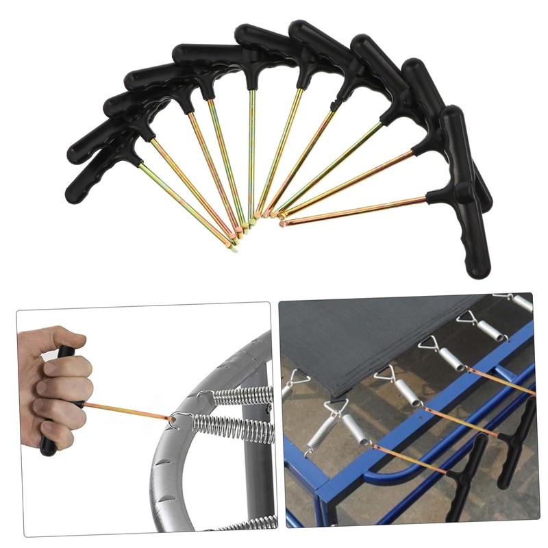 BESPORTBLE 10pcs Trampoline Spring Pull Tool Durable T Hook for