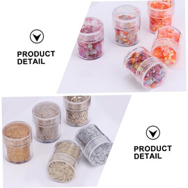 Baluue 10pcs Glitter Powder for Nail Art Gradient Sequin Dipping Powder Shimmering Manicure and Salon Use Honey Red
