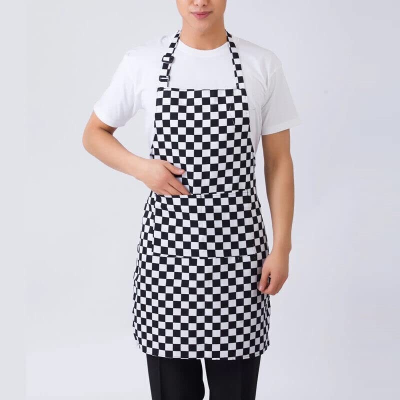 2PCS Apron with Pocket Chef Butcher Kitchen Restaurant Cook Wear