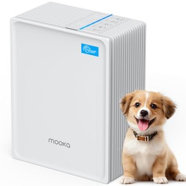 Air Purifiers for Home Large Room Up to 1300 Ft², MOOKA HEPA Air Purifier for Home Pets with Washable Pre-Filter, Fragrance, Air Cleaner for Pet Hair Odor in Bedroom, Dorm Room, Office, White