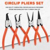 TooToo 4-Piece 7" Circlip Pliers Internal External Bent Straight Snap