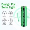 PKCELL 2pcs AA Ni-MH 1200mAh Rechargeable Battery 1.2V Batteries Button
