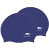 FASTAROOZ Solid Silicone Swimming Caps - 2 Pack