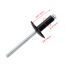 Zorveiio 60 Pcs 3/16" x 5/8" Large Flange Aluminum Blind