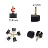 6 Pairs High Heel Tips Shoes Replacement Kit Black Non-Slip