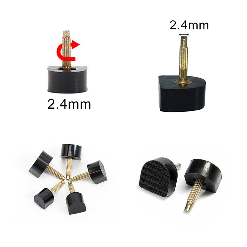6 Pairs High Heel Tips Shoes Replacement Kit Black Non-Slip