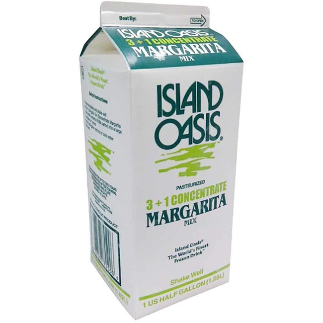 Island Oasis 3 Plus 1 Concentrate Margarita Mix, 64 Fluid Ounce -- 6 per case.