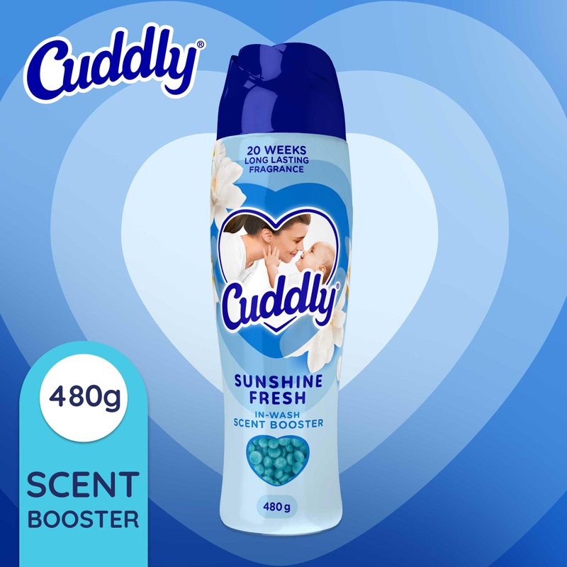 Cuddly Laundry In-Wash Scent Booster Beads, 480g, Sunshine Fresh