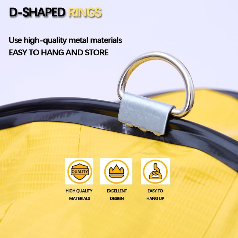 10 Inch Flexible Duct with Adjustable Rope 16FT PVC Flexible