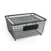 Mikasa Gourmet Basics Chalkboard Stackable Storage Basket with Lid, Wire