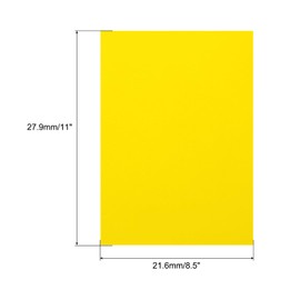 MECCANIXITY Colored Vellum Paper, 50 Sheet Lemon Yellow Transparency 8.5 x 11 Printable Vellum Paper, Translucent Vellum Sheets for Printing Wedding Invitations Ink Jet Laser Printer