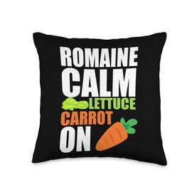 Funny Lettuce Vegetable Lettuce Lover For Men Women Kids Throw Pillow