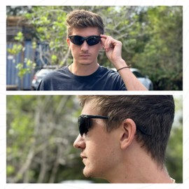 Calabria 91348 Anti Fog Bifocal Reading Safety Glasses Readers +1.00 Grey Mens Womens Wrap Around Eye Protection Protective