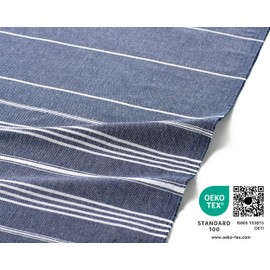 Fit-Flip Hammam Towel Made of 100% Recycled Cotton, Sustainable and Natural, Sauna Towel, Beach Towel, Bath Towel, Yoga Towel, Navy, 100 x 200 cm, Sultan