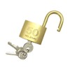 Nichi Seisakusho 2045D50KA 2045D Cylinder Padlock, 2.0 inches (50 mm),