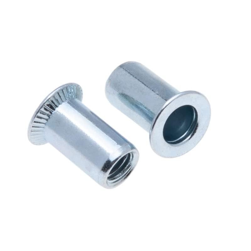 M8 Blind Rivet Nut, Threaded Insert with Countersunk Head, Round
