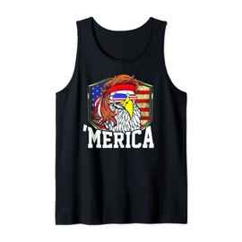 Mullet Eagle Bald Eagle Funny 4th of July Redneck ‘Merica Tank Top